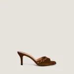 Midnight Stud Denim Heels