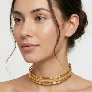 Golden Horizon Layered Necklace N-85