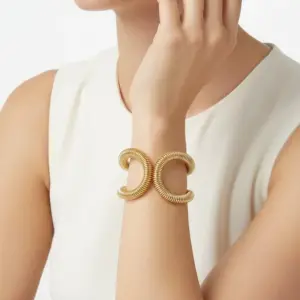 Twisted Statement Cuff Bracelet BR-108