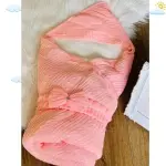 بطانية تريكو بورد مبطنة فرو مع مكان لراس البيبي