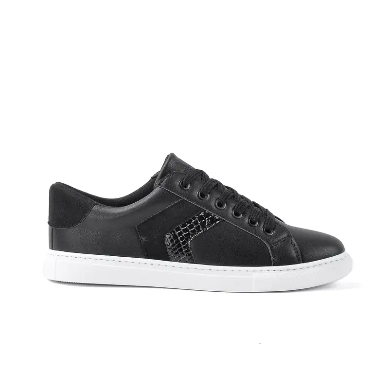 Sneakers With Glossy side stripe-SN-8