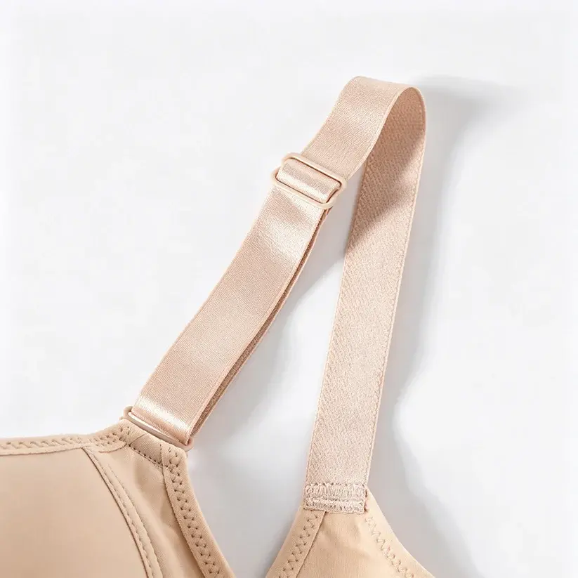 Seamless Deep V Memory Underwire Push Up Bra Plus Size Shaping Bralette