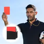 M D Stay Fit Football Referee Card Sets Red Yellow Football Warning Cards PVC Black