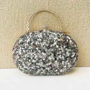 Black Mosaic Clutch