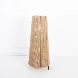 Boho Burlap Floor Lamp A34