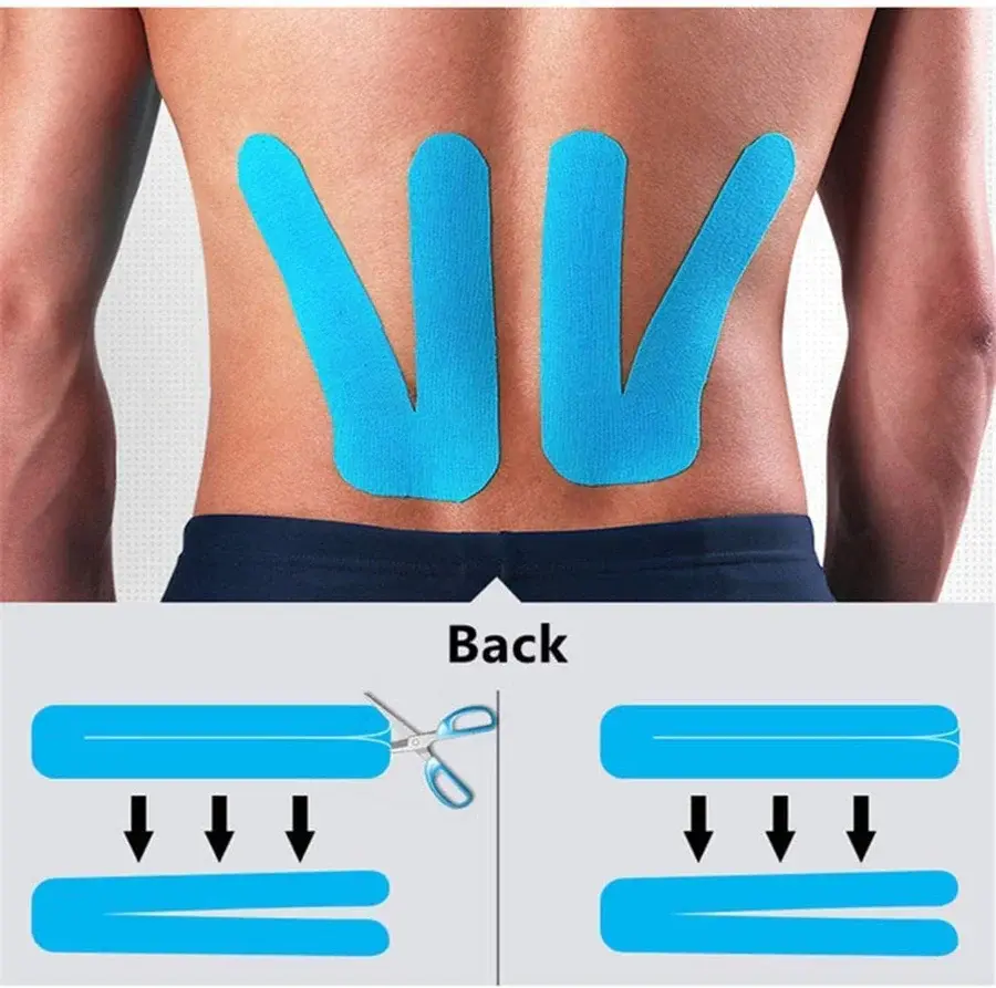 M D Stay Fit MD Cotton Elastic Muscle Tape 5M - Multi Color