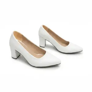 Leather Sandal Thick Heel-R-800