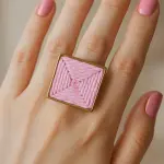 Geometric Woven Ring Stainless Steel Pure RI-20