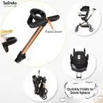 سترولر كرسي ذكي فاخر مع مقود تحكم – تصميم عصري