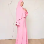 BUBBLEGUM PINK CREPE DRESSY ISDAL