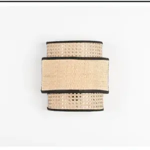 Rattan Boho Wall Lamp