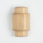 Rattan Boho Wall Lamp