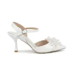 Elegant Heels with Glossy Cherry Detail C-123