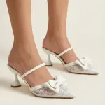 stylish sandal featuring an elegant bow design C-91
