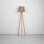 Burlap Boho Floor Lamp