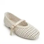 Elegant Woven Ballet Flats with Front Strap BN-56