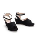 Sandal Wodge Heel With Belt Buckle-W-6