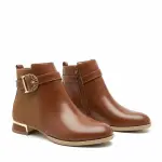 Ankle Boot with Low Heel and Side Buckle B-56