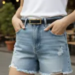 Elegant Slim Belt with Rectangular Buckle BT-11