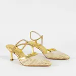 Elegant heels featuring a luxurious mesh design C-79