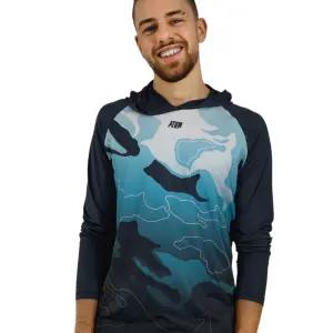 Training Long Sleeves Men's Navy T-Shirt