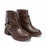 Ankle Boot with Side Buckle B-58