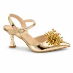 Elegant Heels with Glossy Cherry Detail C-123