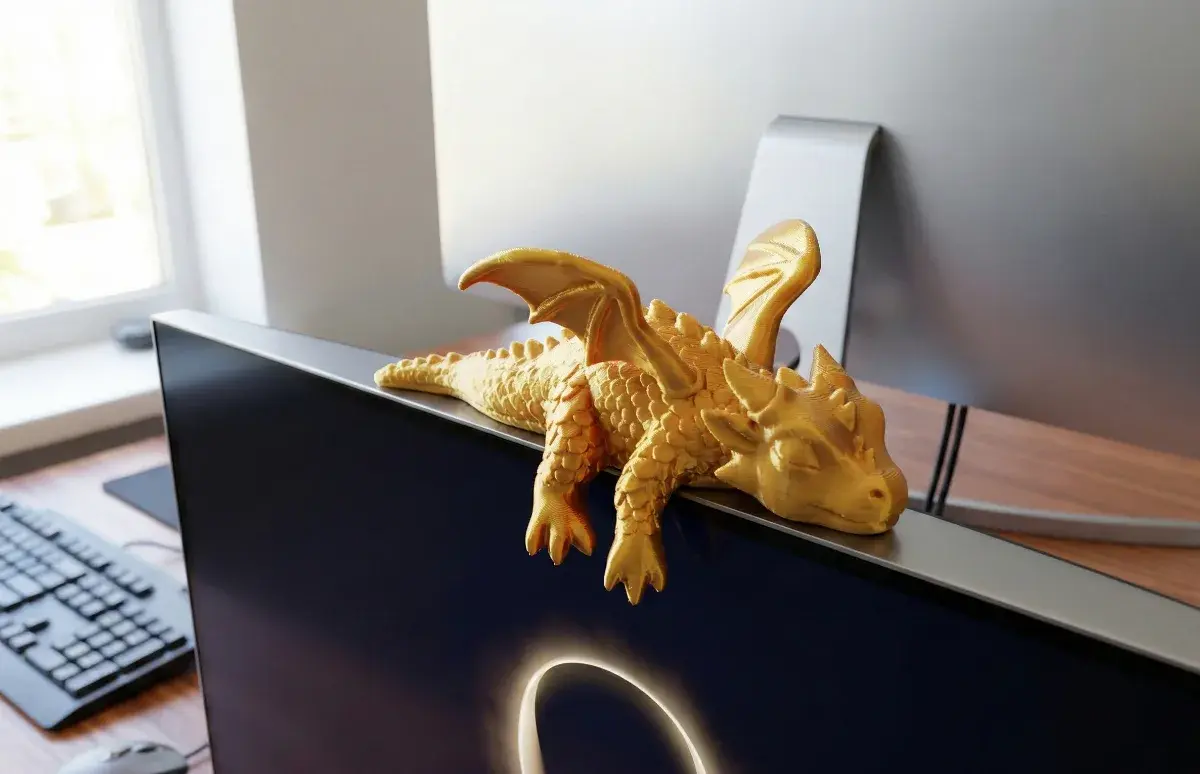 Sleeping Bezel Dragon Monitor Buddy