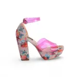 Multicolored Heel Sandal - R-107
