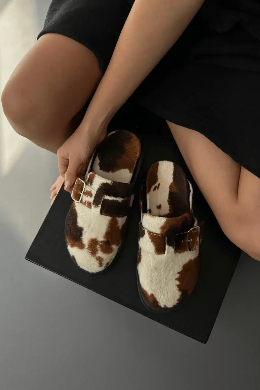 Animal Cow Print Clogs