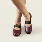 Elegant Ballerina Flats with Front Elastic Strap BN-54