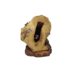 Artisan Wooden Log Lamp with Inner Glow – Unique Handmade Lighting Sculpture