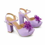 Beaded Embellished Platform Sandals C-124