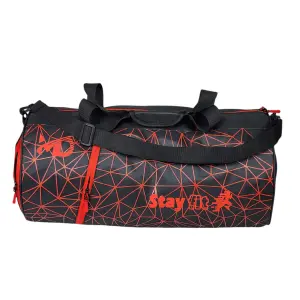 Large Barrel Duffel Bag with Side Zip Pocket