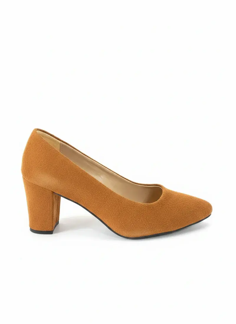 Leather Sandal Thick Heel-R-800