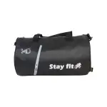Barrel Duffel Bag with Side Pocket