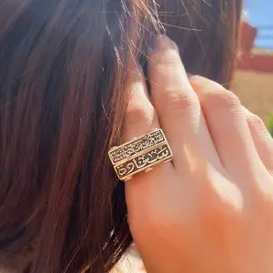 خاتم عربي فضه عيار ٩٢٥ فري سايز كلمات مختلفه