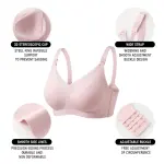Seamless Front Clip Nursing Bra Wirefree Anti-Sagging Maternity Bralette