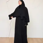 BLACK CREPE DRESSY ISDAL