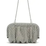 Ruched Golden Shimmer Evening Bag VS-56