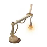 Rustic Handcrafted Driftwood & Natural Rope Table Lamp