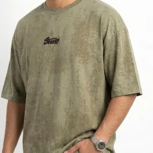 Olive Oversized Interlock Fashion T-Shirt