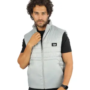 Men's Gray Puffer Vest