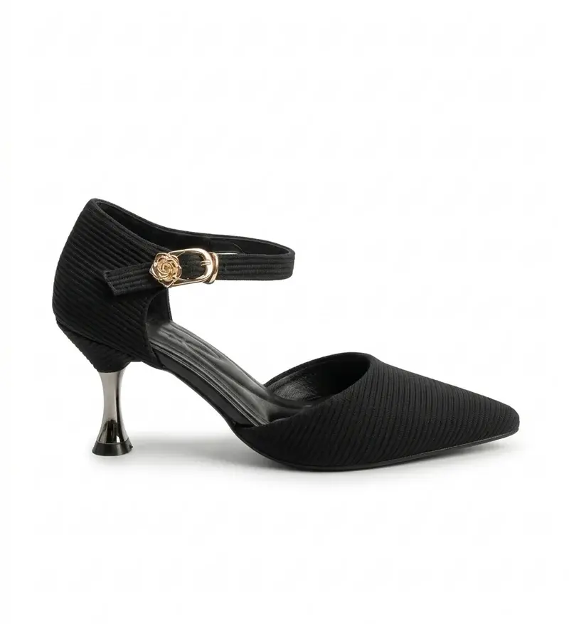Elegant Rose Buckle Heels C-88