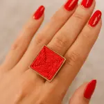 Geometric Woven Ring Stainless Steel Pure RI-20
