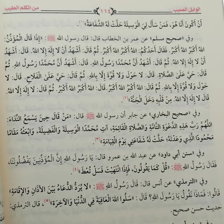 الوابل الصيب من كلام الطيب