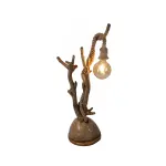 Wood lamp with rope. Natural handmade design Floor lamp , Handcraft – One Piece