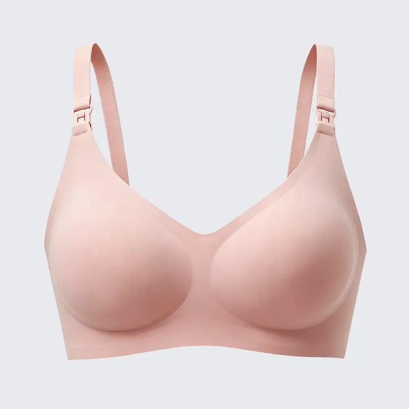 Seamless Front Clip Nursing Bra Plus Size Wirefree Maternity Bralette