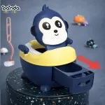 بوتي مجسمة قرد + فرشة تنضيف ، بيد ودرج قابل للفصل ، وقاعدة مبطنة قابلة للفصل والغسل