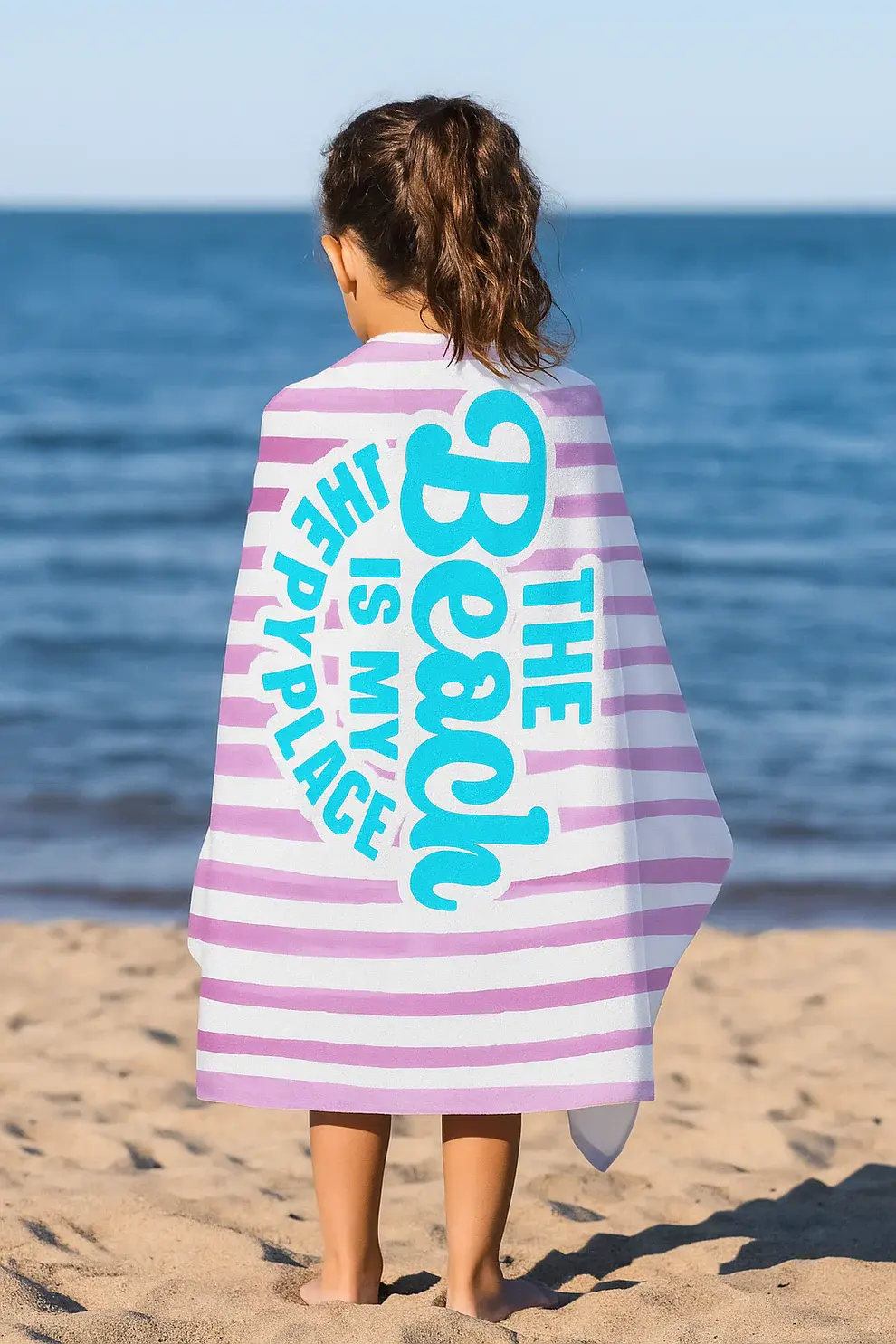 Agha Home Coastal Printed Microfiber Towel